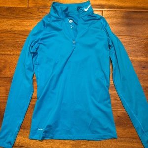 Blue Nike Athletic Half Zip